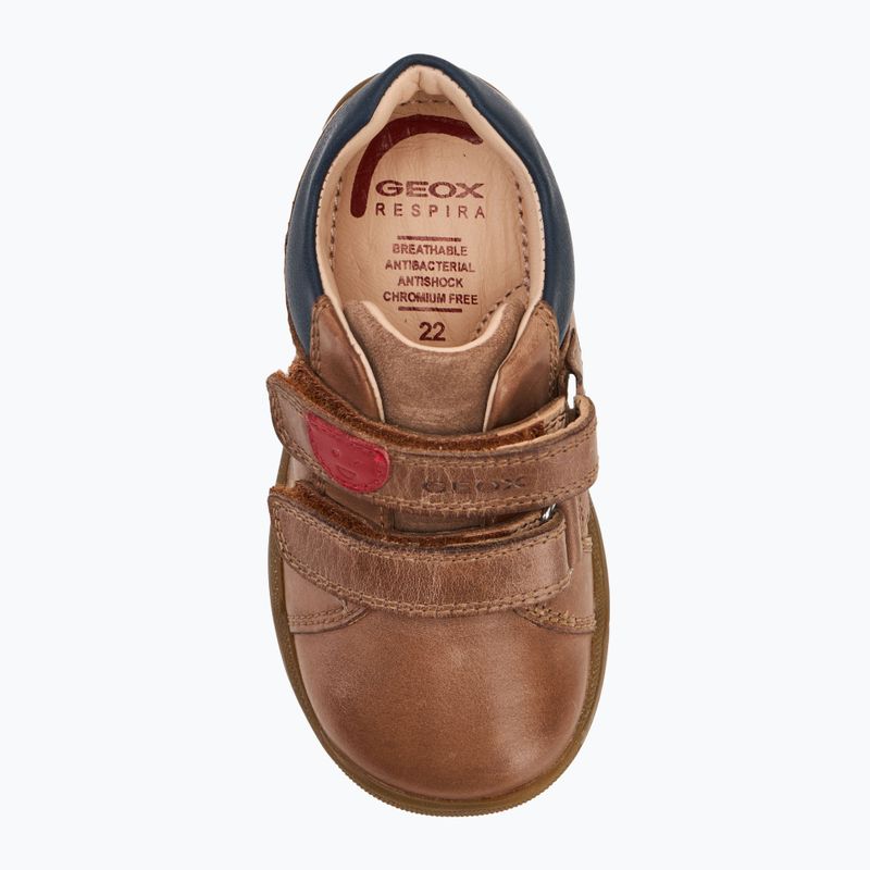 Dětské boty Geox Macchia cognac 5
