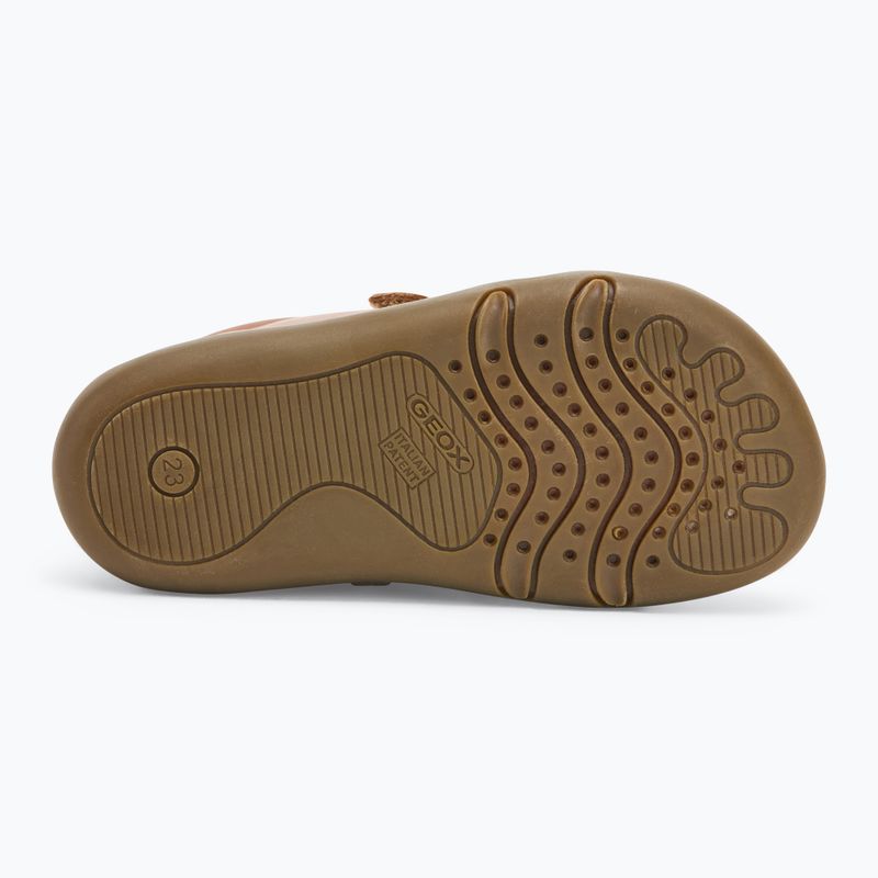 Dětské barefoot boty Geox Steppieup cognac 4