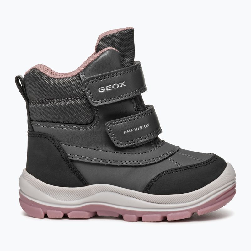 Dětské boty  Geox Flantil ABX anthracite/dark pink 9