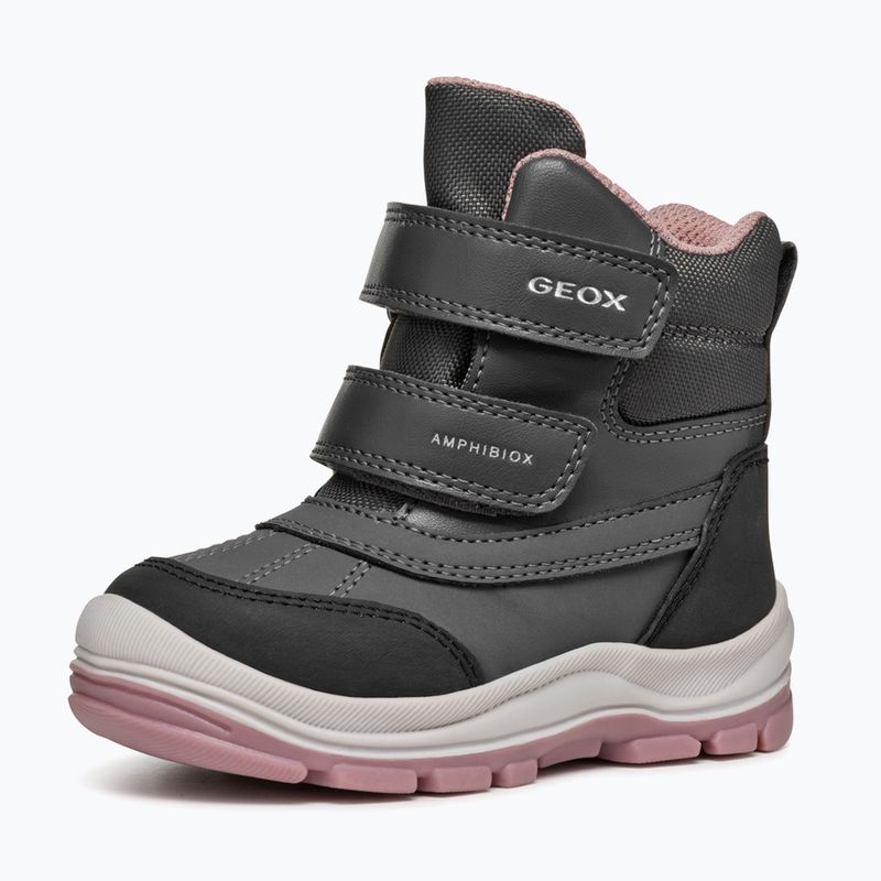 Dětské boty  Geox Flantil ABX anthracite/dark pink 10