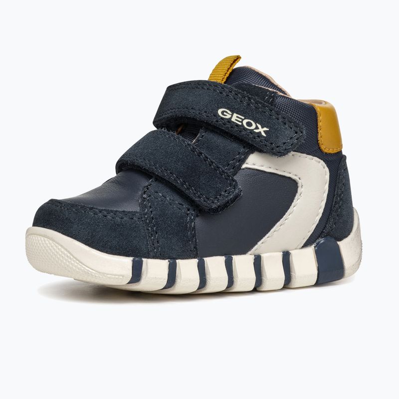 Dětské boty Geox Iupidoo navy / ochre 10
