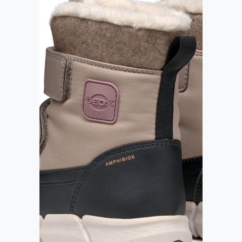 Juniorské sněhule Geox Flexyper ABX dark beige/black 7