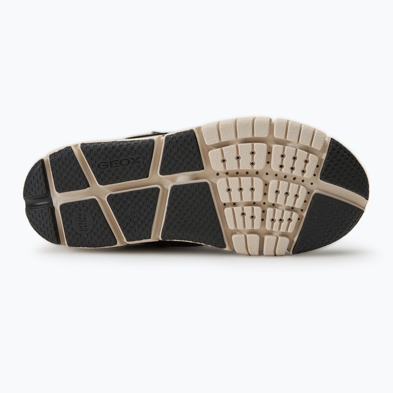 Juniorské sněhule Geox Flexyper ABX dark beige/black 4