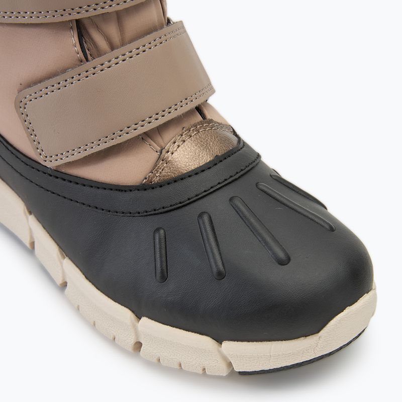 Juniorské sněhule Geox Flexyper ABX dark beige/black 7