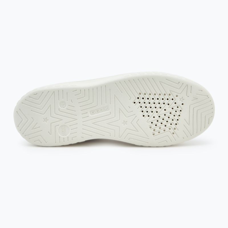 Juniorské boty  Geox Mikiroshi light ivory/black 4