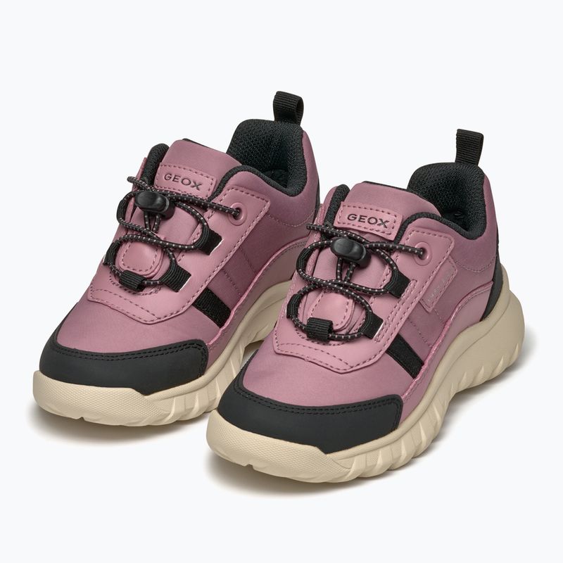 Juniorské boty  Geox Simbyos ABX dark pink/black 3