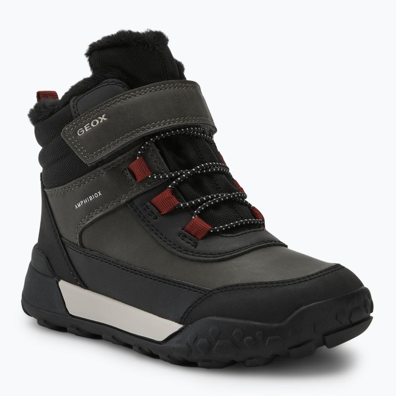 Juniorské sněhule Geox Trekkyup ABX dark green/black