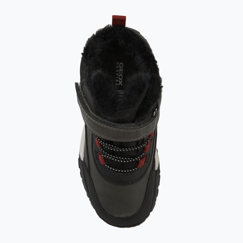 Juniorské sněhule Geox Trekkyup ABX dark green/black 5