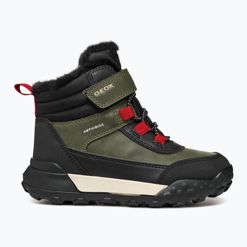 Juniorské sněhule Geox Trekkyup ABX dark green/black 9