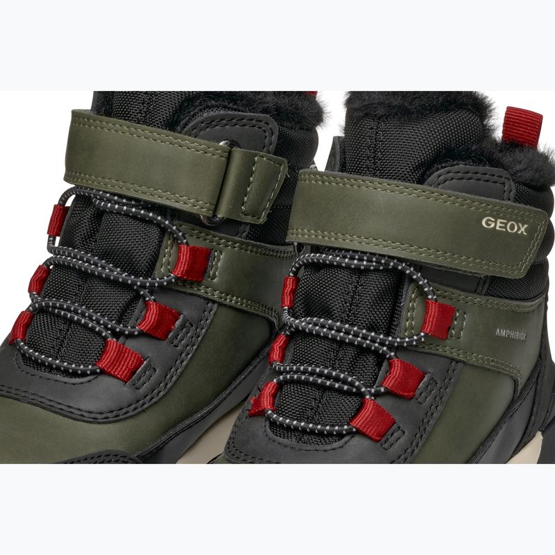 Juniorské sněhule Geox Trekkyup ABX dark green/black 14