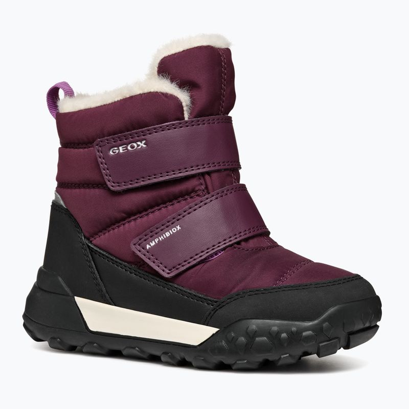 Juniorské sněhule Geox Trekkyup ABX burgundy 8