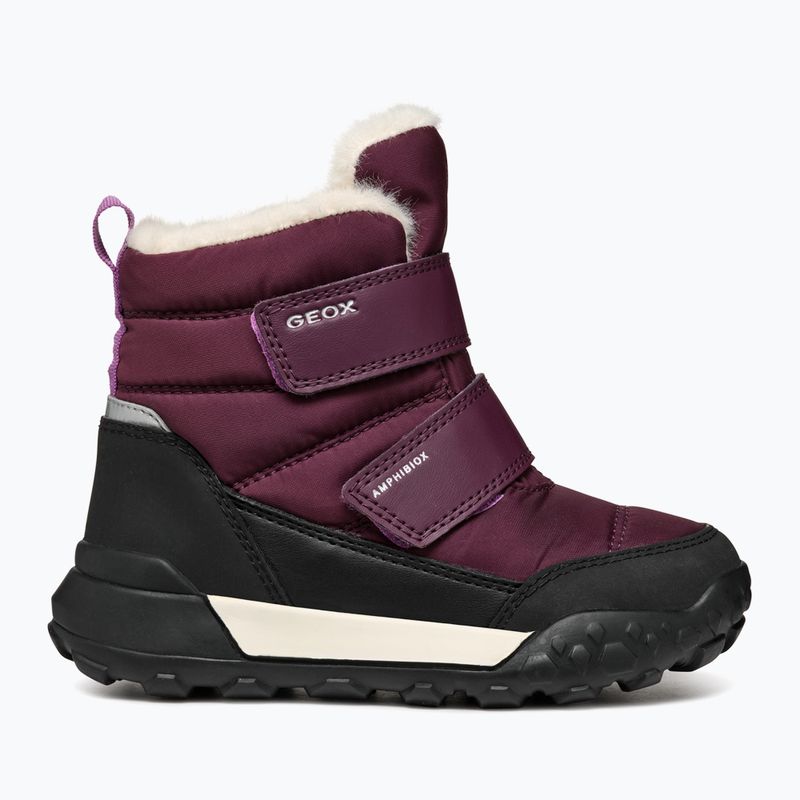 Juniorské sněhule Geox Trekkyup ABX burgundy 9