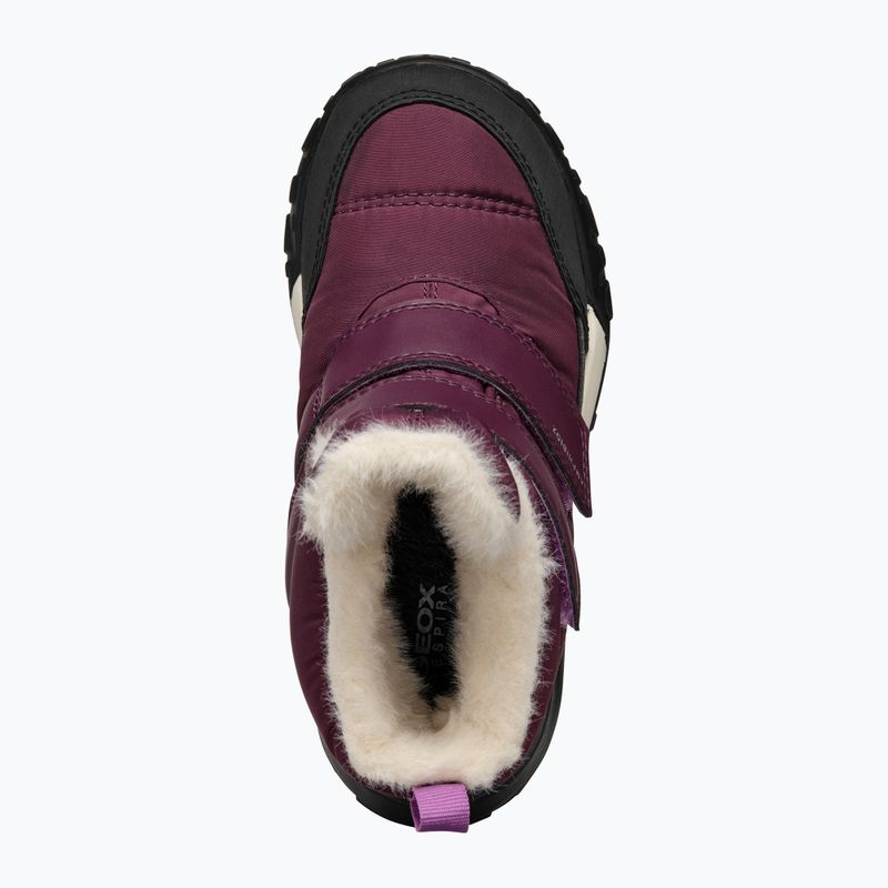 Juniorské sněhule Geox Trekkyup ABX burgundy 11