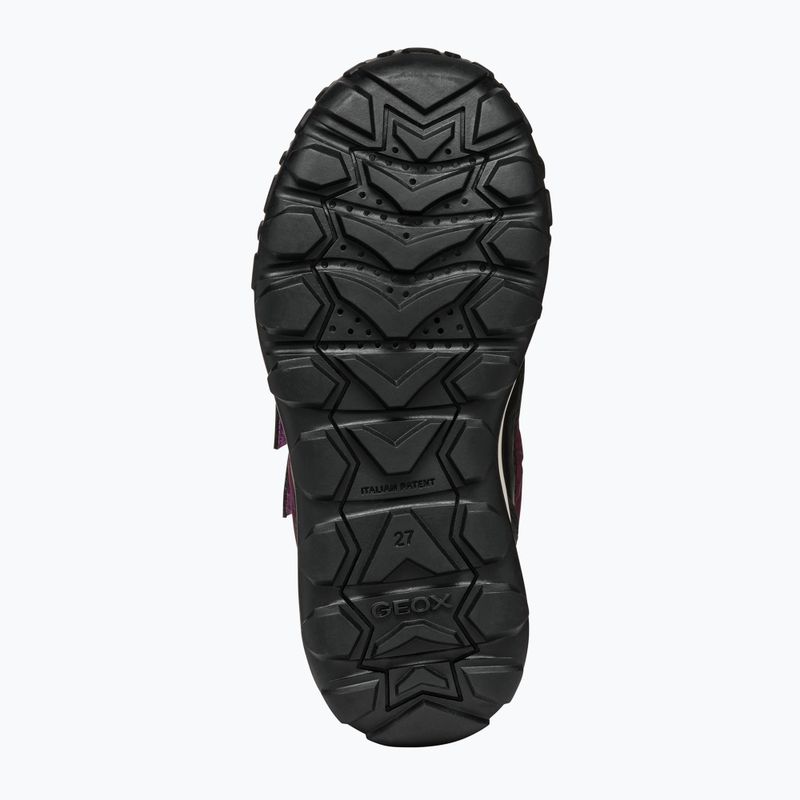 Juniorské sněhule Geox Trekkyup ABX burgundy 12