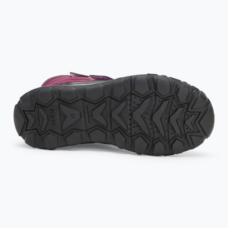 Juniorské sněhule Geox Trekkyup ABX burgundy 4