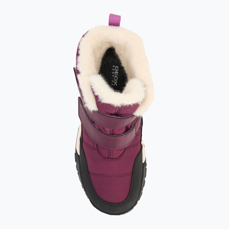 Juniorské sněhule Geox Trekkyup ABX burgundy 5