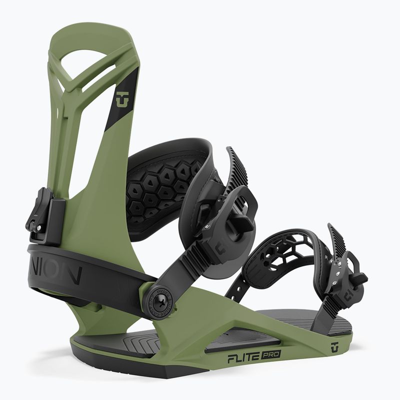 Pánské snowboardové vázání Union Flite Pro olive green 4