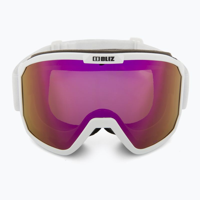 Lyžařské brýle Bliz Rave matt white/brown pink 2