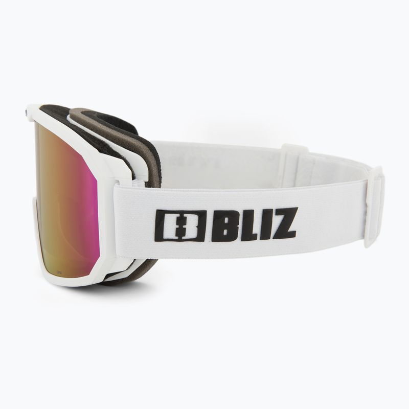 Lyžařské brýle Bliz Rave matt white/brown pink 4