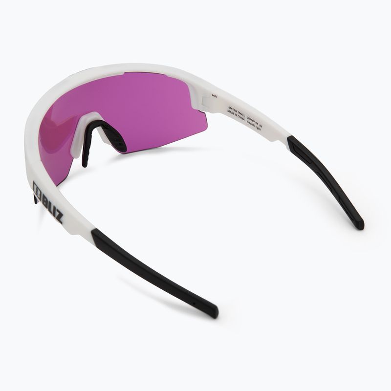 Sluneční brýle Bliz Matrix Small Nano Optics Nordic Light matt white/begonia/violet blue 2