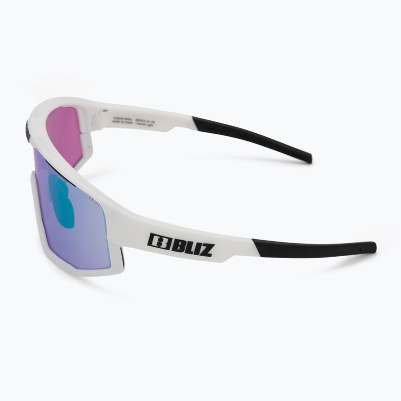 Sluneční brýle Bliz Fusion Small Nano Optics Nordic Light matt white/begonia/violet blue 5