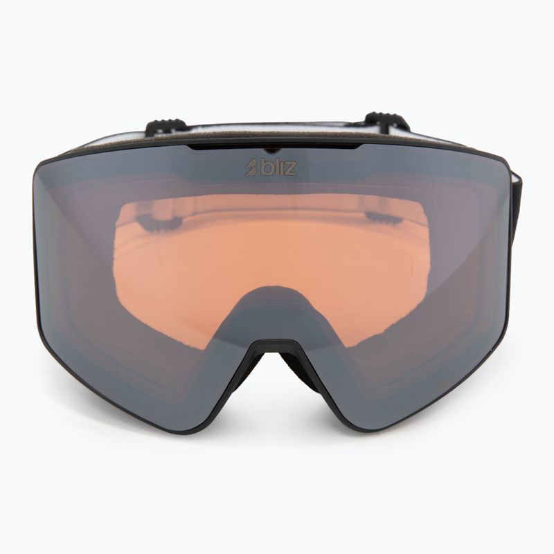 Lyžařské brýle Bliz G001 matte black/orange/silver mirror 2