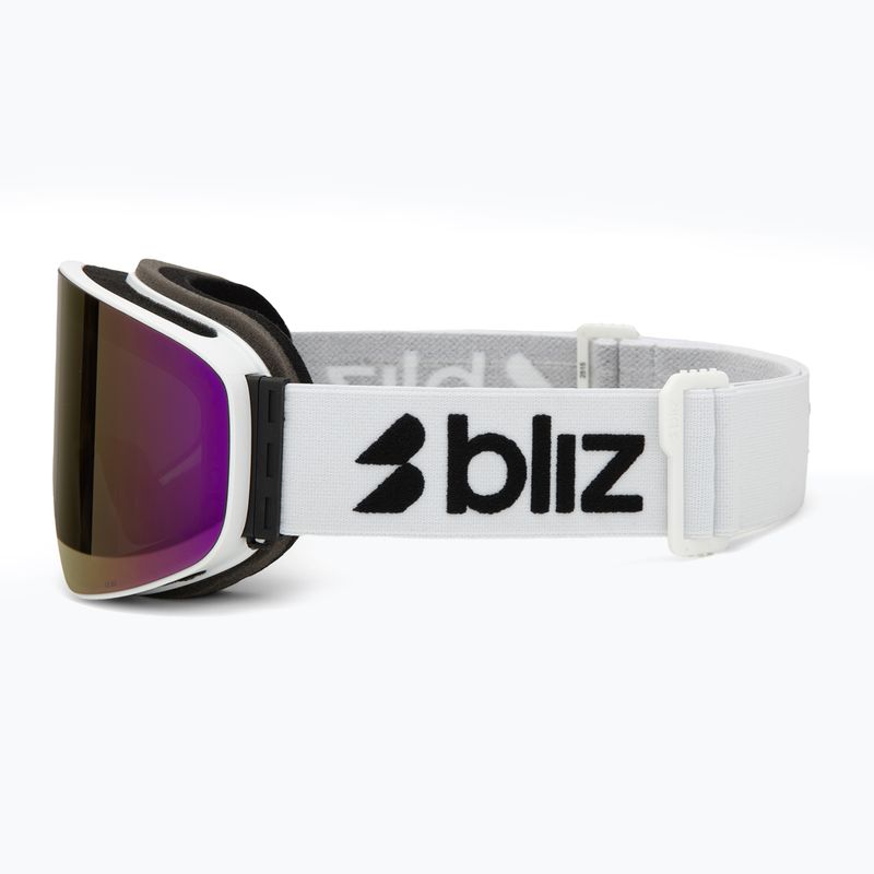 Lyžařské brýle Bliz Flow matte white/smoke/pink 4