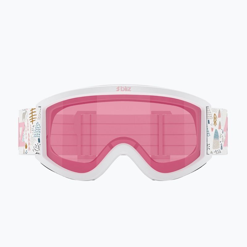 Dětské lyžařské brýle Bliz Pixie Jr matte white/pink 2