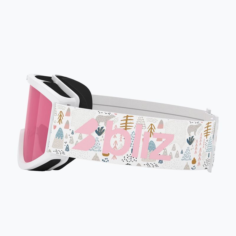 Dětské lyžařské brýle Bliz Pixie Jr matte white/pink 4