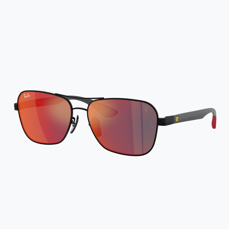 Sluneční brýle Ray-Ban Rb8336M Scuderia matt black/dark grey mirror blue/red 4