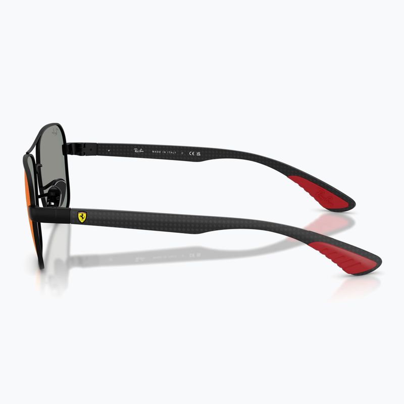 Sluneční brýle Ray-Ban Rb8336M Scuderia matt black/dark grey mirror blue/red 6