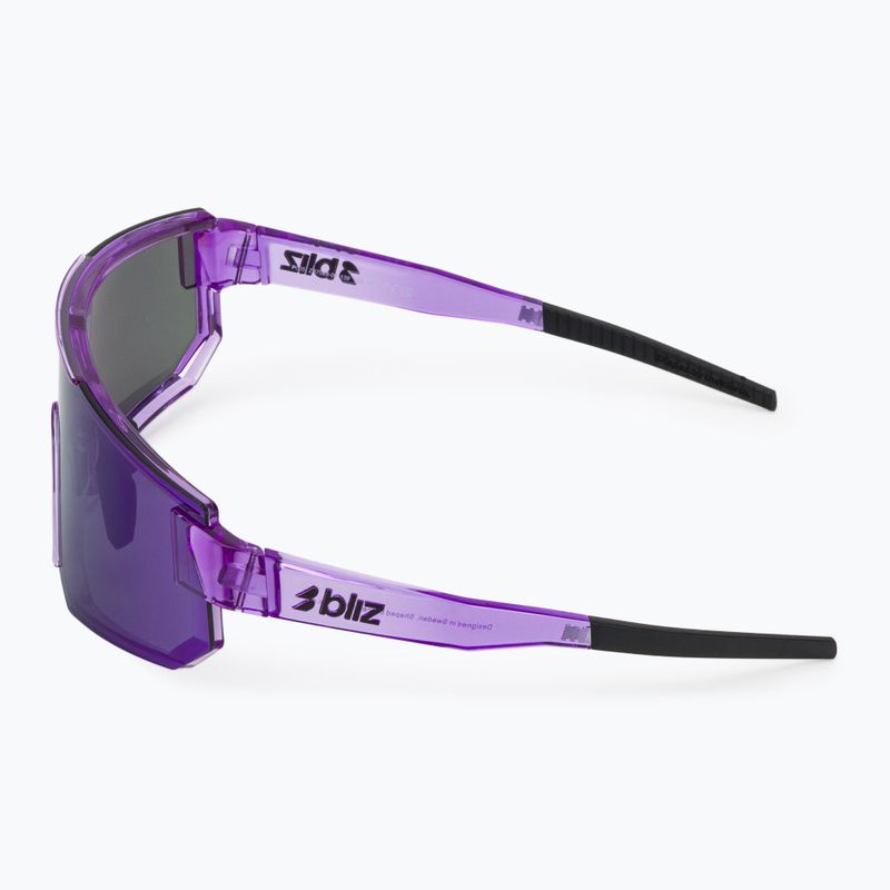 Sluneční brýle Bliz P005 transparent purple/smoke purple mirror 4
