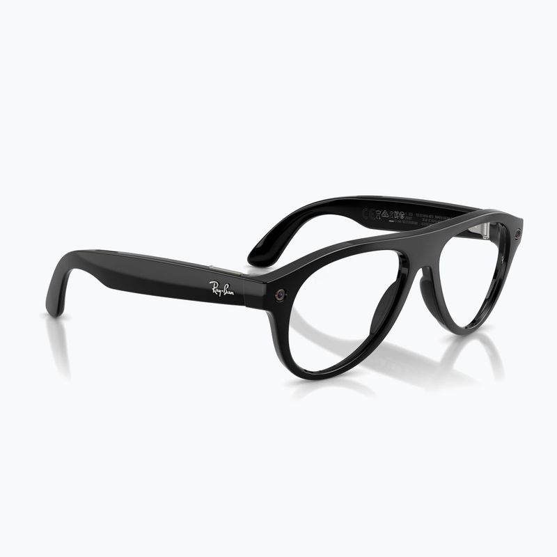 Brýle s kamerou Ray-Ban Meta Aviator shiny black/trs g. green 4