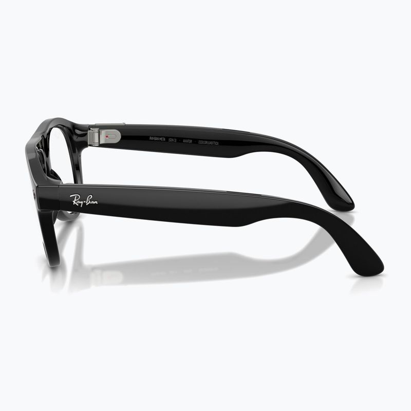Brýle s kamerou Ray-Ban Meta Aviator shiny black/trs g. green 5