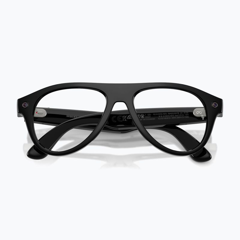 Brýle s kamerou Ray-Ban Meta Aviator shiny black/trs g. green 6
