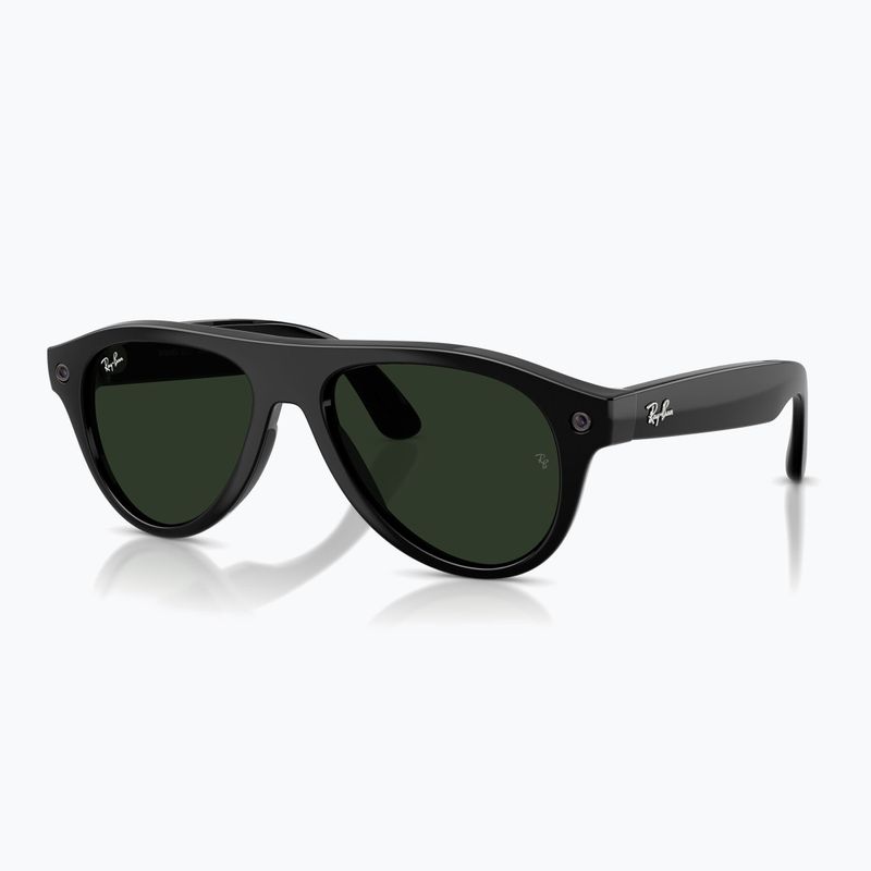 Brýle s kamerou Ray-Ban Meta Aviator shiny black/trs g. green 8