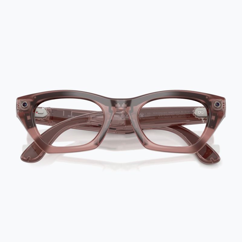 Brýle s kamerou Ray-Ban Meta Zena milky pink blush/trs grey 3
