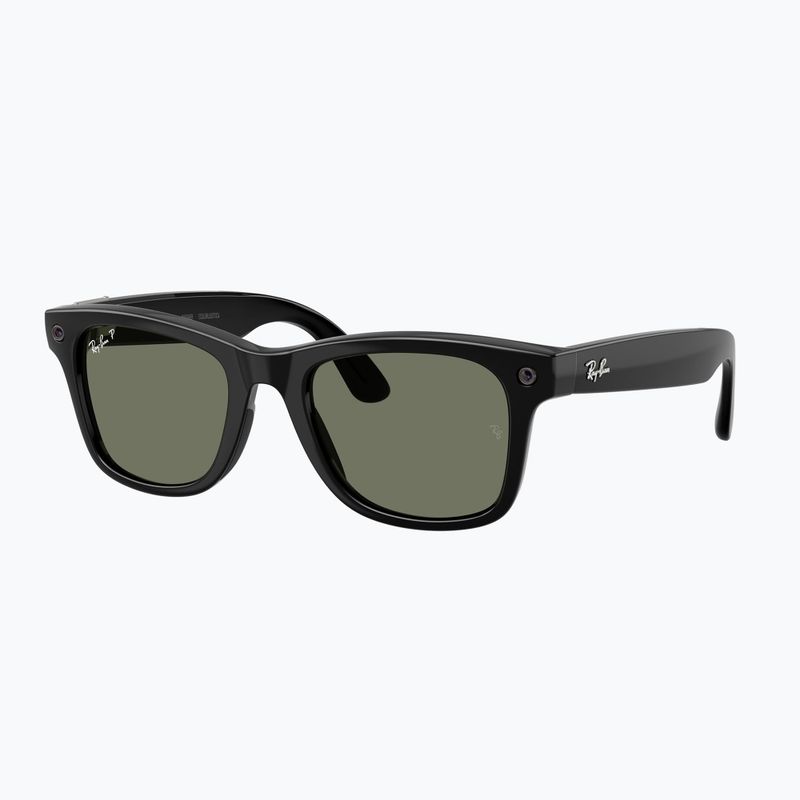 Brýle s kamerou Ray-Ban Meta Wayfarer shiny black/g15 green polar