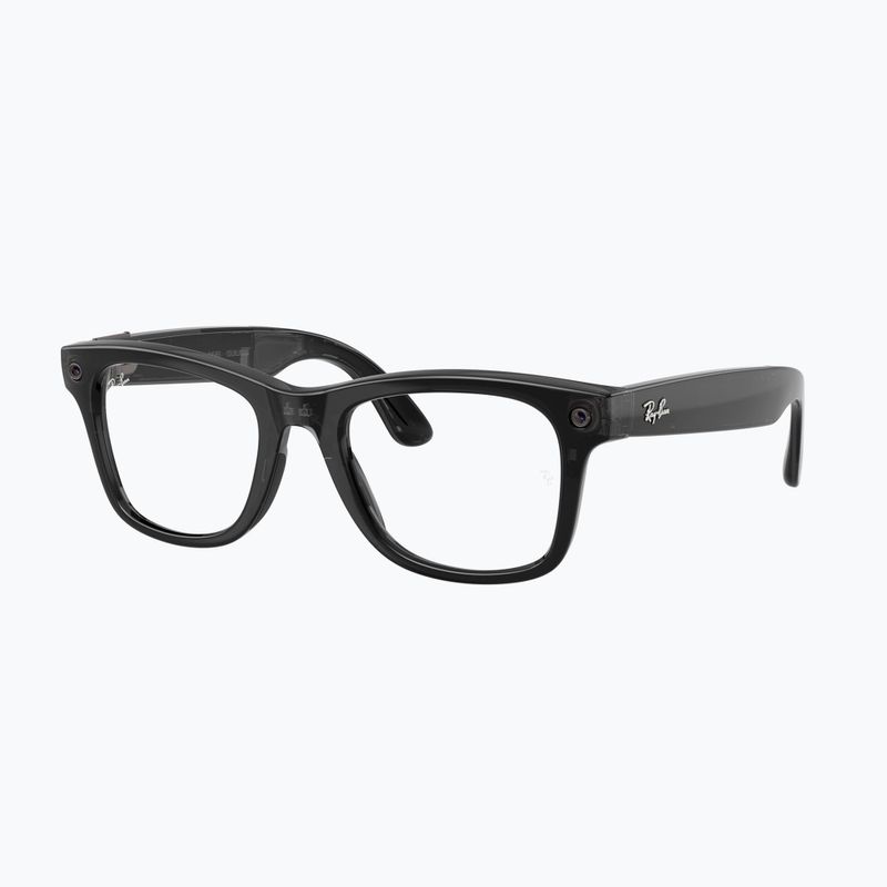 Brýle s kamerou Ray-Ban Meta Wayfarer transp. black/trs aquamarine