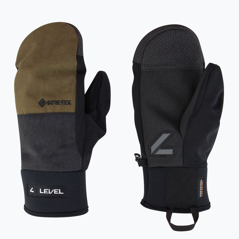 Pánské lyžařské rukavice  Level Matrix Mitt Gore-Tex olive green