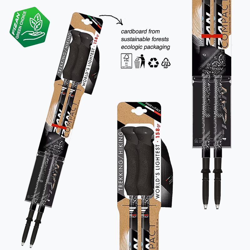 Trekingové hole Fizan Compact MS black 3