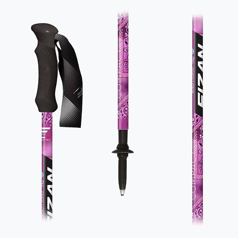 Trekingové hole Fizan Compact MS magenta 2