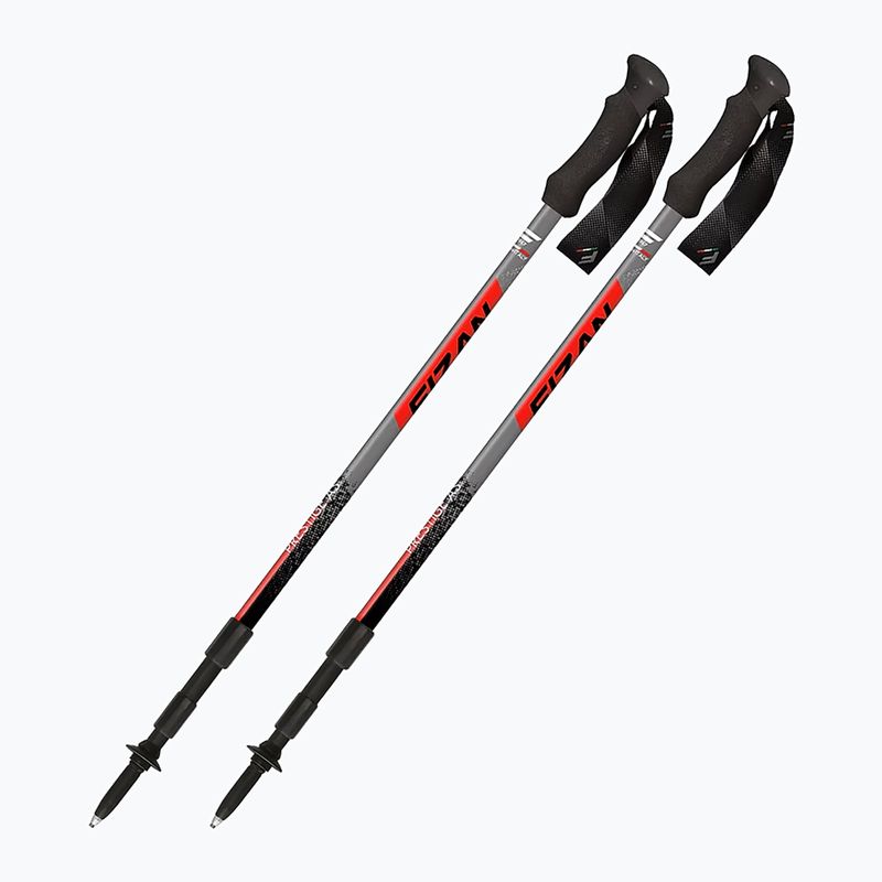 Trekingové hole Fizan Prestige A/S red