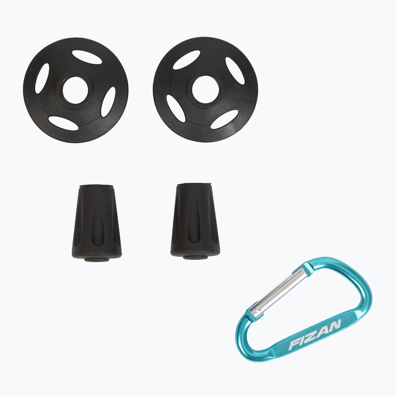 Trekingové hole Fizan Tierra beige/water green 7