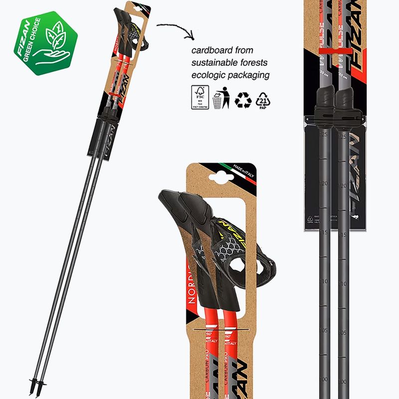 Nordic walking hole  Fizan Carbon Pro Impulse red 3