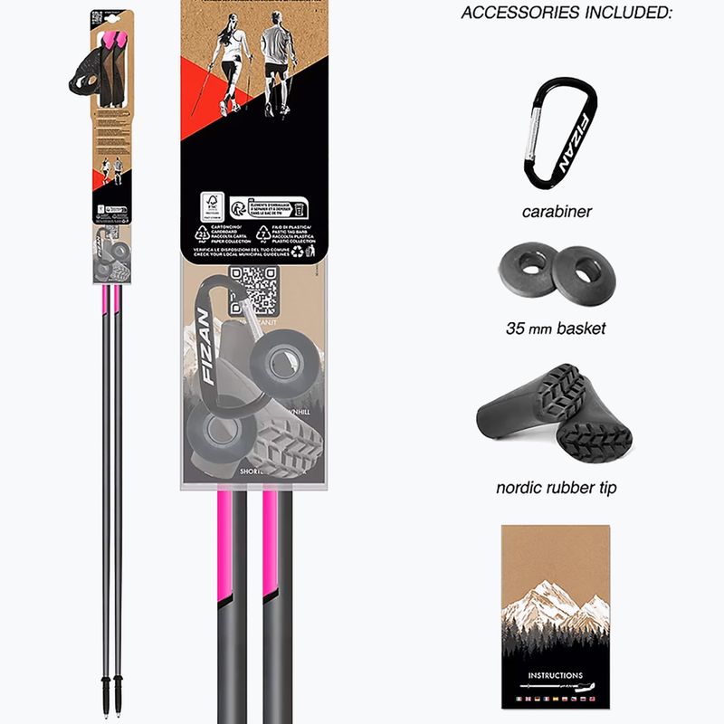Nordic walking hole  Fizan Runner pink 4
