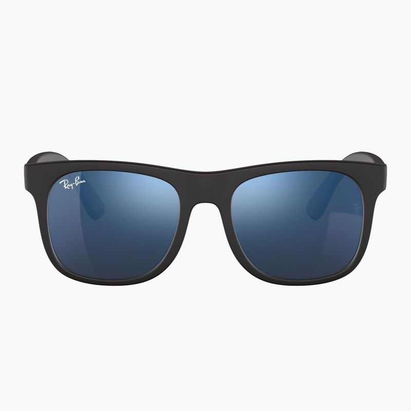 Dětské sluneční brýle Ray-Ban Justin matt rubber black/blue mirror 2