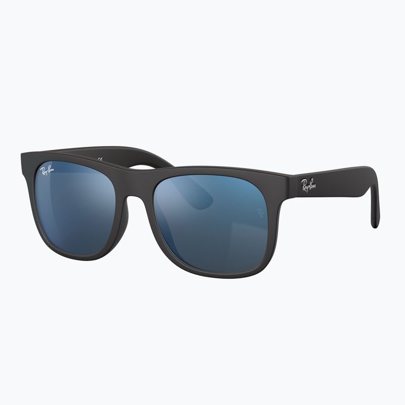 Dětské sluneční brýle Ray-Ban Justin matt rubber black/blue mirror 3