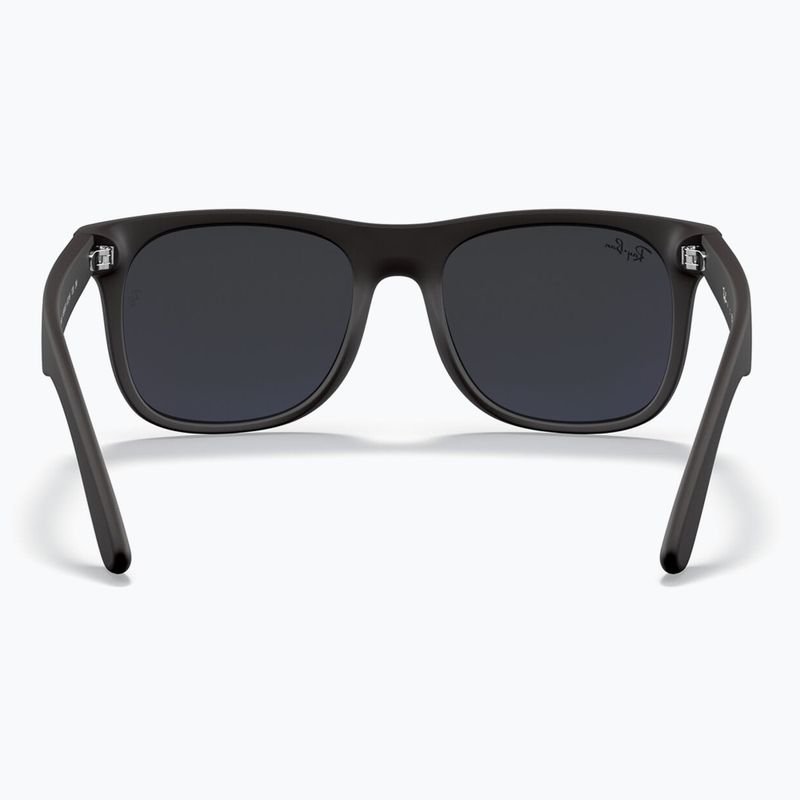 Dětské sluneční brýle Ray-Ban Justin matt rubber black/blue mirror 4