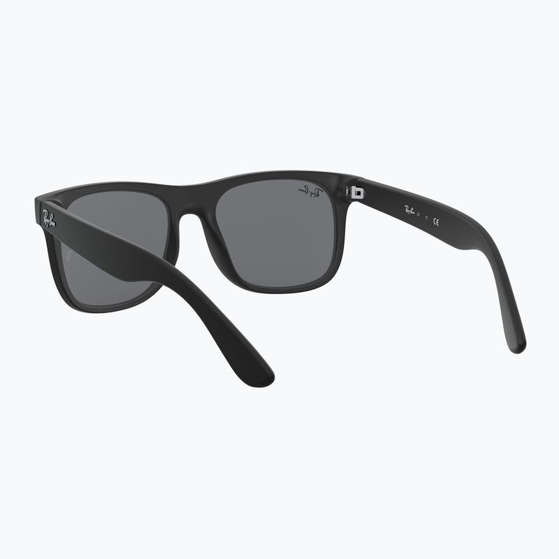 Dětské sluneční brýle Ray-Ban Justin matt rubber black/blue mirror 5